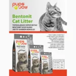 Topaklanan Süper Beyaz Bentonit Kedi Kumu (Aktif Karbon Kokulu) - Görsel 2