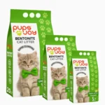 Topaklanan Süper Beyaz Bentonit Kedi Kumu (Yeşil Elma Kokulu)